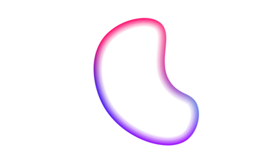 Iridescent shapes with smooth curves. Perfect for digital design, trendy illustrations, and futuristic visuals. PNG adds depth and color.