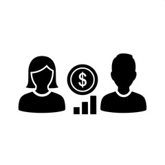 Dynamic icon illustrating financial growth and investment opportunities for individuals, symbolizing business progress, wealth accumulation, and economic advancement