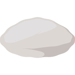A Simple Vector Graphic of a Whole Raw Chicken Isolated on a Transparent Background