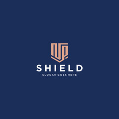 NP Shield Logo Design Inspiration	