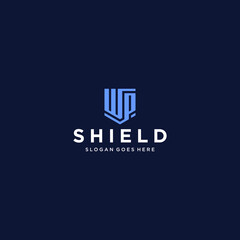 WP Shield Logo Design Inspiration	