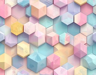 Obraz premium Modern Polygon Pattern Wallpaper