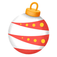 christmas ball ornament decoration winter tree december isolated on white clipart png transparent illustration