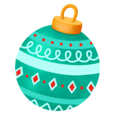 christmas ball ornament decoration winter tree december isolated on white clipart png transparent illustration