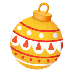 christmas ball ornament decoration winter tree december isolated on white clipart png transparent illustration
