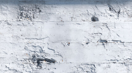 Obraz premium Close-up view of a weathered concrete wall, revealing its rough texture and subtle variations in shade and form. The surface shows signs of age and exposure.