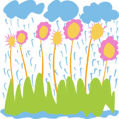 . Vibrant retro abstract background with geometric shapes and bold colors. Perfect for adding a touch of nostalgia to your designs.