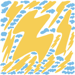 . Vibrant retro abstract background with geometric shapes and bold colors. Perfect for adding a touch of nostalgia to your designs.