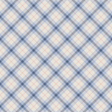 Blue Argyle Tartan Seamless Pattern
