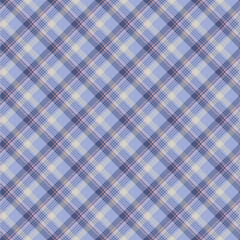 Classic Blue Plaid Seamless Pattern