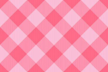 Fototapeta premium Love vector fabric textile, french texture seamless check. Wrapping plaid pattern tartan background in red and light colors.