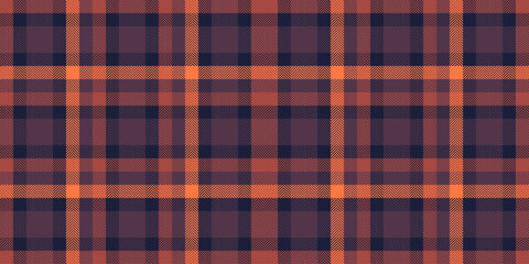 Obraz premium Seamless tartan pattern. Plaid background with autumnal colors for fashion, interiors, or crafts projects. Cozy versatile design element.