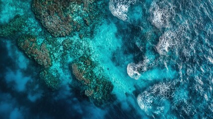 Maldives landscape coral atolls and turquoise waters beautiful nature view