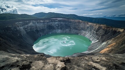 Nicaragua landscape volcanoes and Central American lakes beautiful nature view