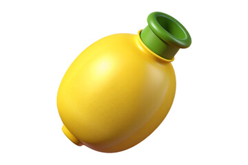 Fototapeta premium Realistic 3d rendering of a fresh lemon juice bottle without background perfect for commercial use isolated on transparent background