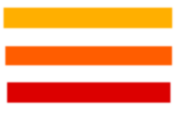 Blurred Color Strip Set – Horizontal Warm Tone Bars in Yellow, Orange, and Red