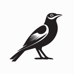 Beautiful Myna Bird Vector Illustration in Natural Style