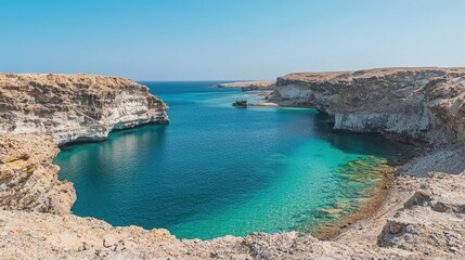 Bahrain landscape arid desert with coastal oases beautiful nature view
