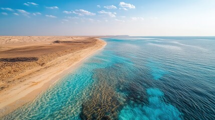 Saudi Arabia landscape deserts and Red Sea beautiful nature view