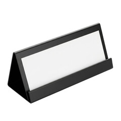 Desk name plate for office and conference room use isolated on transparent background