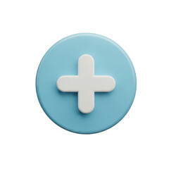 Fototapeta premium Plus sign icon isolated on transparent background