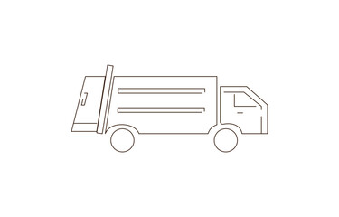 ゴミ収集車のアイコン