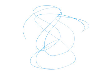 Light Blue Pencil Underline - Hand drawn horizontal chalk, marker or pencil lines. Design element...