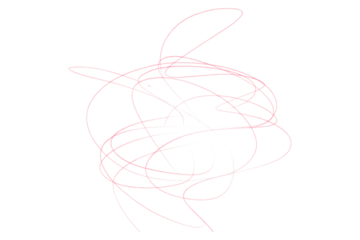 Pink Pencil Underline - Hand drawn horizontal chalk, marker or pencil lines. Design element for emphasis, text lines and decoration. Set on transparent background.