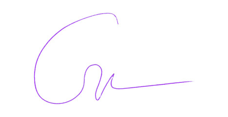 Purple Pencil Underline - Hand drawn horizontal chalk, marker or pencil lines. Design element for...