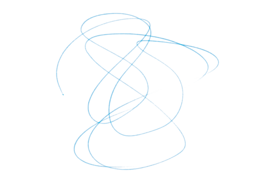 Light Blue Pencil Underline - Hand drawn horizontal chalk, marker or pencil lines. Design element for emphasis, text lines and decorations. Set on a transparent background.