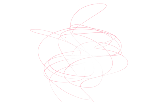 Pink Pencil Underline - Hand drawn horizontal chalk, marker or pencil lines. Design element for emphasis, text lines and decoration. Set on transparent background.