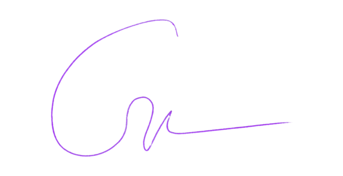 Purple Pencil Underline - Hand drawn horizontal chalk, marker or pencil lines. Design element for emphasis, text lines and decoration. Set on transparent background.