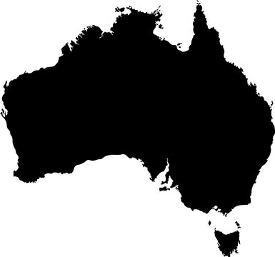 Vector map of australia continet