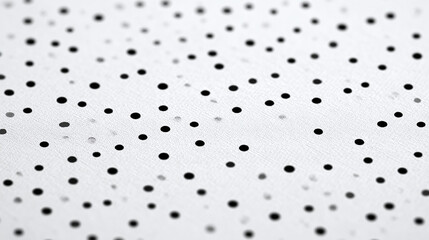 Abstract minimalist polka dots pattern in gray and white, a contemporary design. The dots are scattered evenly, creating a clean and modern aesthetic