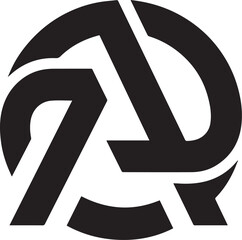 Modern Initial A Logo on Transparent PNG