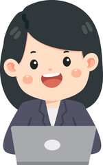 Concept of remote work, freelance job, online learning, and modern digital lifestyle. Perfect for business, technology, and home office themes.