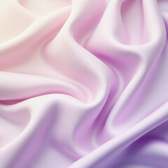 Obraz premium Pink pastel fabric folds, abstract silky texture, luxury textile background, gentle drapery close up