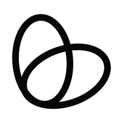 Letter B logo modern combining the  minimalist with an abstract heart shape - Monogram Letter B Abstract Heart  Design Logo 