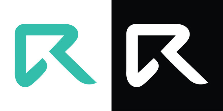 Monogram Letter R Arrow Logo &ndash; Modern Growth and Direction Symbol