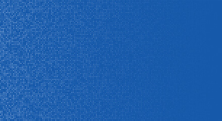 Fototapeta premium Blue halftone background with gradient dot pattern texture