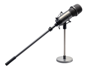 Professional Studio Microphone Setup with Boom Arm and Stand for High-Quality Audio Recording