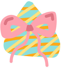 Pastel Gift Box with Large Pink Bow