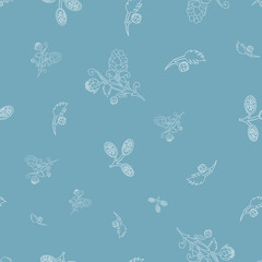 Accent Wall Design Artichokes and acorns botanical character and charm.
