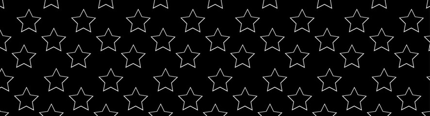 white stars pattern, on a black background, illustration,