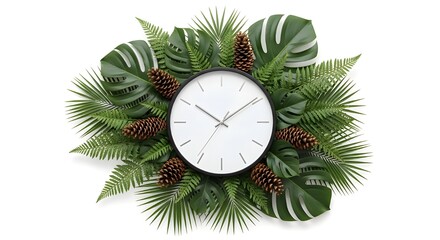Modern Nature-Inspired Decorative Timepiece for Home & Office