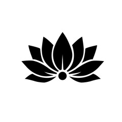 Black Lotus Flower Icon