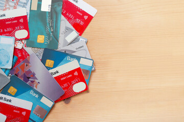 Various bank cards