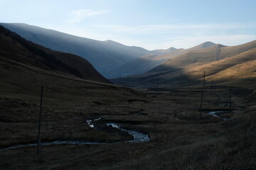 mountain road in the mountains