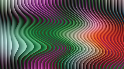 Fototapeta premium Colorful abstract background design featuring bright spectrum lines, wave pattern, and texture for a digital illustration vector banner