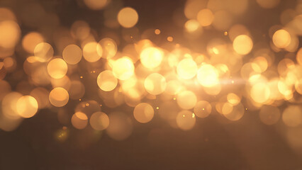Obraz premium Golden bokeh lights create a magical and festive atmosphere for celebration